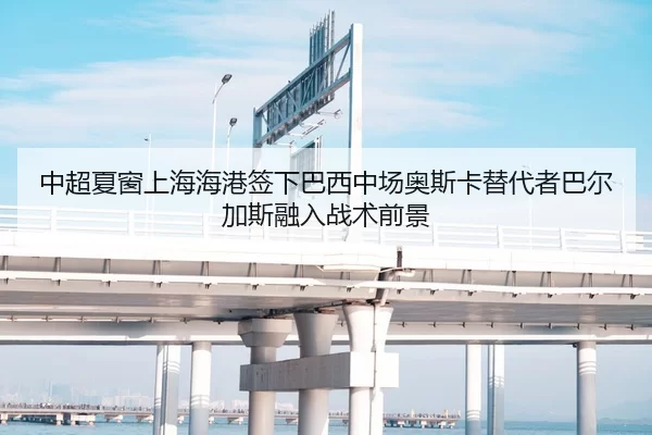 中超夏窗上海海港签下巴西中场奥斯卡替代者巴尔加斯融入战术前景